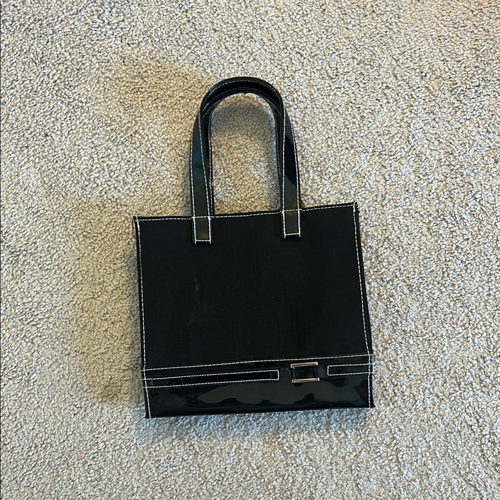 Elegant Black Mini Tote Bag